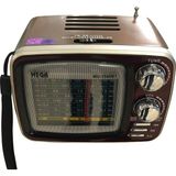 MEGA Nostaljibluetooth Fm Radyo - Kahverengi