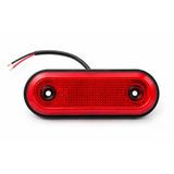 Mega Oto Market 12V-24V Led Oval Yan Etek Lambası Kırmızı Neon Araç Altı Aydınlatma 1 Adet