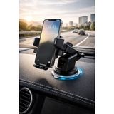 Mega Oto Market 360° Dönebilen Araç Içi ve Masaüstü Telefon Tutucu – Güçlü Vantuzlu Çok Yönlü Oto Telefon Standı
