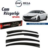 Mega Oto Market [brand] Hyundai Elantra 2021- Sonrası Mugen Tip Cam Rüzgarlık Sunplex