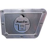 Mega Oto Market Krom Depo Kapağı Kaplam 175X112X135 mm Power Fuel Fiat Tipo ile Uyumlu - Gri