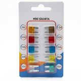 Mega Oto Market Mini Bıçak Sigorta 5 7.5 10 15 20 25 30 Amper 10 Adet