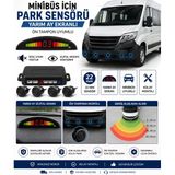 Mega Oto Market Minibüs Uyumlu 22Mm Park Sensörü Yarım Ay Dijital Ekranlı Ses İkazlı Mesafe Göstergeli Sistem