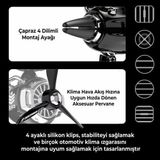 Mega Oto Market Pervaneli Klima Süsü Oto Koku Klipsi Kırmızı Pilot Ayı Hava Ferahlatıcı Maskot