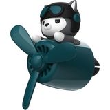 Mega Oto Market Pervaneli Turkuaz Klima Süsü Oto Koku Klipsi Pilot Gri Kedi Araba Hava Ferahlatıcı Maskot