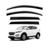 Mega Oto Market Sunpleks Krom Cam Rüzgarlığı Hyundai Tucson 2015- Sonrası İle Uyumlu