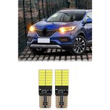 Mega Oto Market T10 Park LED Dipsiz Turuncu Iç Aydınlatma Ampul 24 Ledli Universal Araçlar İçin (2ADET)