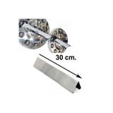 Mega Oto Market Universal Piramit Jant Kapağı Fırfırı 4'lü Set 30CM Krom Metal Profil-Piramit Fırfır
