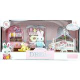 Mega Oyuncak Bay Dreamy Mışnış Tavşan Bebek Odası Bakım Oyun Seti Pembe - Ahşap