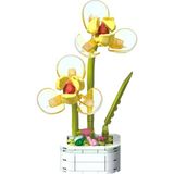 Mega Oyuncak Building Block Flower 134 Parça Sarı Orkide - Diğer