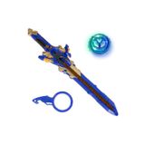 Mega Oyuncak Infinity Nado Proskill Pack Fury Wave Dragon Işıklı Metal Topaç ve Epic Launcher Kılıç Fırlatıcı 48 cm