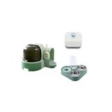 Mega Paket Büyük Boy Kedi Tuvaleti+Kedi Koku Giderici+Mama Su Kabı Yeşil