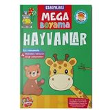 Mega Pedagog Onaylı Hayvanlar Boyama Zamanı Etkinlikli Boyama Kitabı