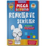 Mega Pedagog Onaylı Renkler Ve Şekiller Boyama Zamanı Etkinlikli Boyama Kitabı