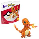 MEGA Pokemon 185 adet blok ve parçasıyla eklemleri bükülebilen Yap ve Sergile Charmander oyuncak yapı seti (10 cm), 7 yaş ve üzeri çocuklar için, GKY96