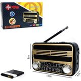 Mega Şarjlı Nostaljik Radyo MG-310BT - Kahverengi