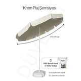 MEGA ŞEMSİYE 10 Telli Kalın Polyester Kumaşlı Balkon, Plaj Şemsiyesi (bidon Hariç) Taşıma çantası hediyeli