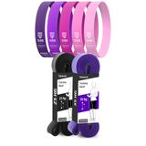 MEGA SETLER Direnç Bantları + Pilates Bandı Direnç Bandı Barfiks Lastiği Loop Power Band (7li SERT Pembe Ton)