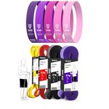 MEGA SETLER Direnç Bantları + Pilates Bandı Direnç Bandı Barfiks Lastiği Loop Power Band (9lu TERA SET Pembe Ton)