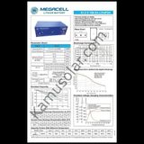Megacell 51.2v 100 amper lifepo4 akü