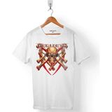 Megadeth Skull Kıllın Is Erkek Tişört - Beyaz - XL