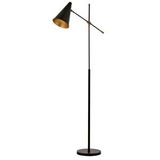 Megafon Lambader E27 12w 20x75cm Metal Siyah Avonni-lm-9114-1bsy Boyalı