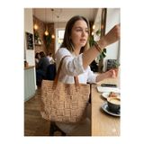 Megahan boutıque kagıt ıp trend her ortama uygun yazlık modern çanta handmade