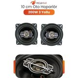 MEGAHAWK 10 cm Oto Hoparlör 200W 3 Yollu Araç Içi Kapı Hoparlörü Net Ses Performansı