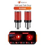 MEGAHAWK 144 LED Tek Duy Kırmızı LED Ampul BA15S P21W Stop Fren Park Lambası 2 Adet