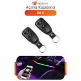 MEGAHAWK 24V Uzaktan Kumandalı Açma Kapama Modülü Araç Kumanda Sistemi Universal Set T-232