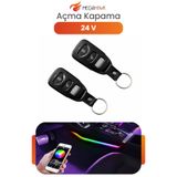 MEGAHAWK 24V Uzaktan Kumandalı Açma Kapama Modülü Araç Kumanda Sistemi Universal Set T-234
