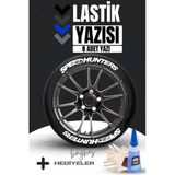 Megahawk 8 Adet Speedhunters Motosiklet Ve Otomobil Araç 3D Oto Lastik Yazısı Sticker Arma Seti – 8 Adet