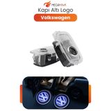 MEGAHAWK Araç Kapı Altı Logo Volkswagen Işığı 2’li Set LED Kapı Karşılama Lambası Sensörlü Oto Aksesuar
