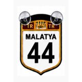 MEGAHAWK Malatya 44 - Vantuzlu Araç Cam Süsü Pleksi Plaka Dekoru Ön Arka Cam Aksesuarı