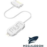 MEGALODON ARGB Kontrolcü 5v 3 Pin - SATA Kablo ARGB Dönüştürücü RGB Denetleyici Beyaz RENK