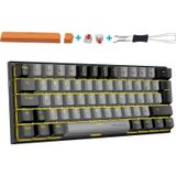 MEGALODON Mini T9 Türkçe Q Mekanik Klavye Red Switch Gamer Oyuncu Klavyesi