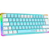 Megalodon Mx-1 Mekanik Klavye Rgb Red Switch Türkçe Q Oyuncu Klavyesi Beyaz Mini Klavye Kablolu