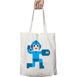 Megaman Simple Artwork Iki Tarafı Kalıcı Baskılı Yıkanabilir Çanta
