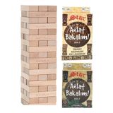 megame 54 Parça Jenga Seti, Büyükboy Jenga, Anlat Bakalın 1 Ve 2 Seri, Denge Oyunu