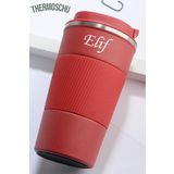 megame Kişiye Özel Isim Baskılı 500 ml Katmanlı Paslanmaz Çelik Termos Bardak Mug Araç Kahve Çay Termos