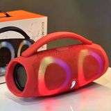 Megamus Boombox3 Rgb Göz Kamaştırıcı Renkli Ipx5 Su Geçirmez Kablosuz Bluetooth Bas Hoparlör Fm - Kırmızı