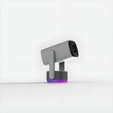 Megamus K2 Projeksiyon 4K HD LED Işık 1024 x 600 Çözünürlük Dahili 9750MAH Pil Bluetooth - Gri