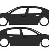 Megane 2 sedan basık kelebek cam stickeri 2 adet