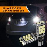 Megaotomarket T10 T15 Park Led Geri Vites 45 Led Çok Güçlü Beyaz Işık Ottoman