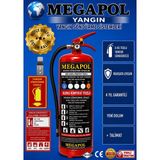 Megapol 6 kg Tozlu Tekne Sertifikalı / Marin Belgeli/yangın Söndürme Cihazı, Yangın Söndürme Tüpü, Yangın Söndürücü, Yangın Tüpü