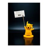 Megart Pikachu Figürlü Not Tutucu - Pokemon Temalı Masa Üstü Aksesuarı Metal Kıskaç Notluk