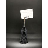 MegArt3D Nazgul Figürlü Not Tutucu Masaüstü Not Tutacağı Metal Kıskaç Notluk - Gümüş
