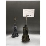 MegArt3D Nazgul Figürlü Not Tutucu Masaüstü Not Tutacağı Metal Kıskaç Notluk - Siyah