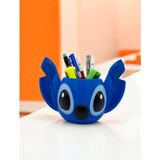MegArt3D Sevimli Stitch Figürlü Kalemlik ve Fırçalık - İş ve Okul İçin Eğlenceli Ofis Aksesuarı