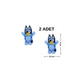 Megas Etiket Ütü ile Yapışan Bluey Karakter Dokuma Arma/Yama